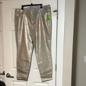 Torrid Shimmering Gold Pants